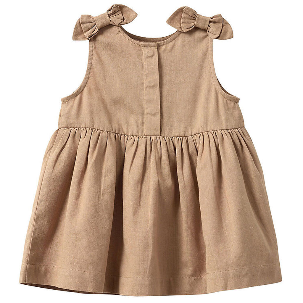 Sofie Schnoor Kjole - Bomuld/Hør - Gladysb - Soft Brown