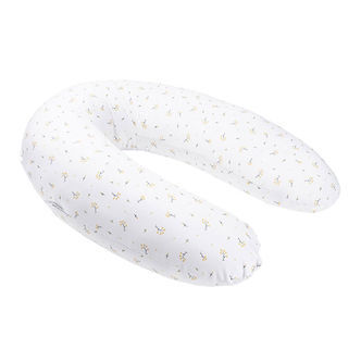 Doomoo Graviditets-/Ammepude - 180 cm - Hvid/Blomster Gul