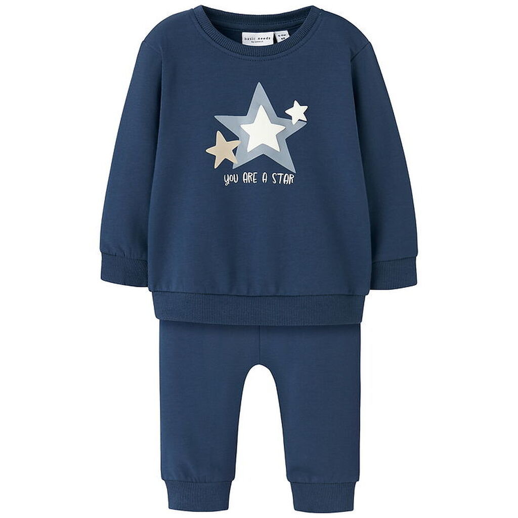 Name it Sweatsæt - NbmVonne - Insignia Blue/Stars