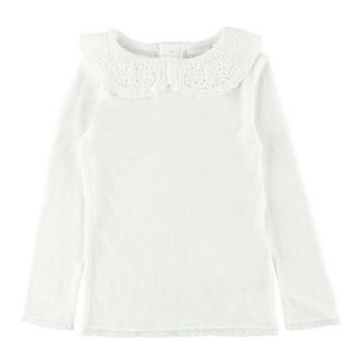 Name It Bluse - Uld - NmfWang - Snow White m. Flæse/Hulmønster