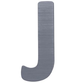 Sebra Træbogstaver - J - Grå