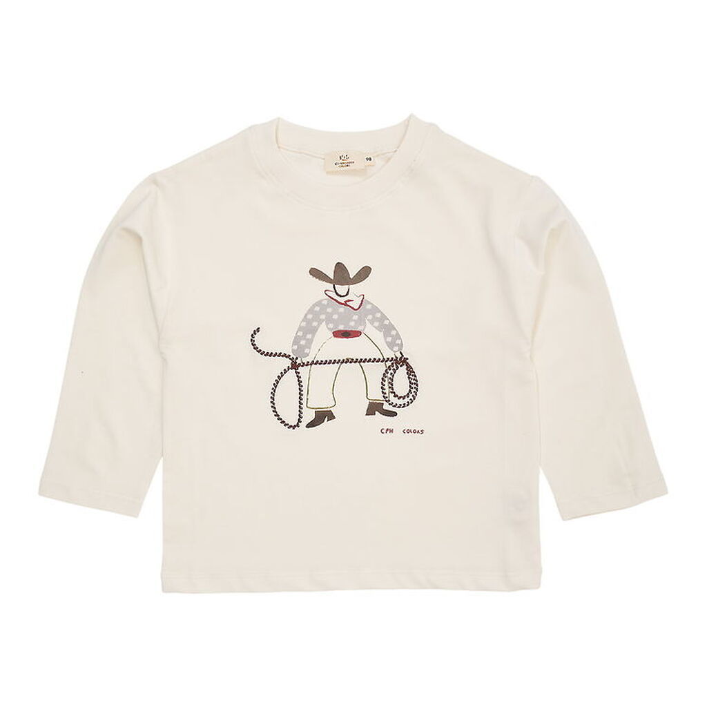 Copenhagen Colors Bluse - Cream m. Print