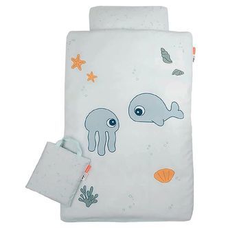 Done by Deer Sengetøj - Junior - Jelly & Wally - Blå