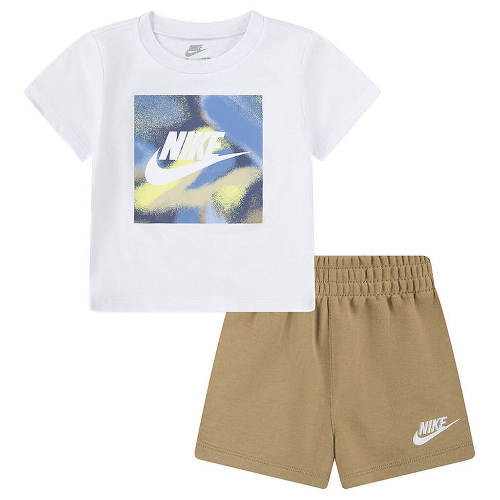 Nike Shortssæt - T-shirt/Shorts - Parachute Beige