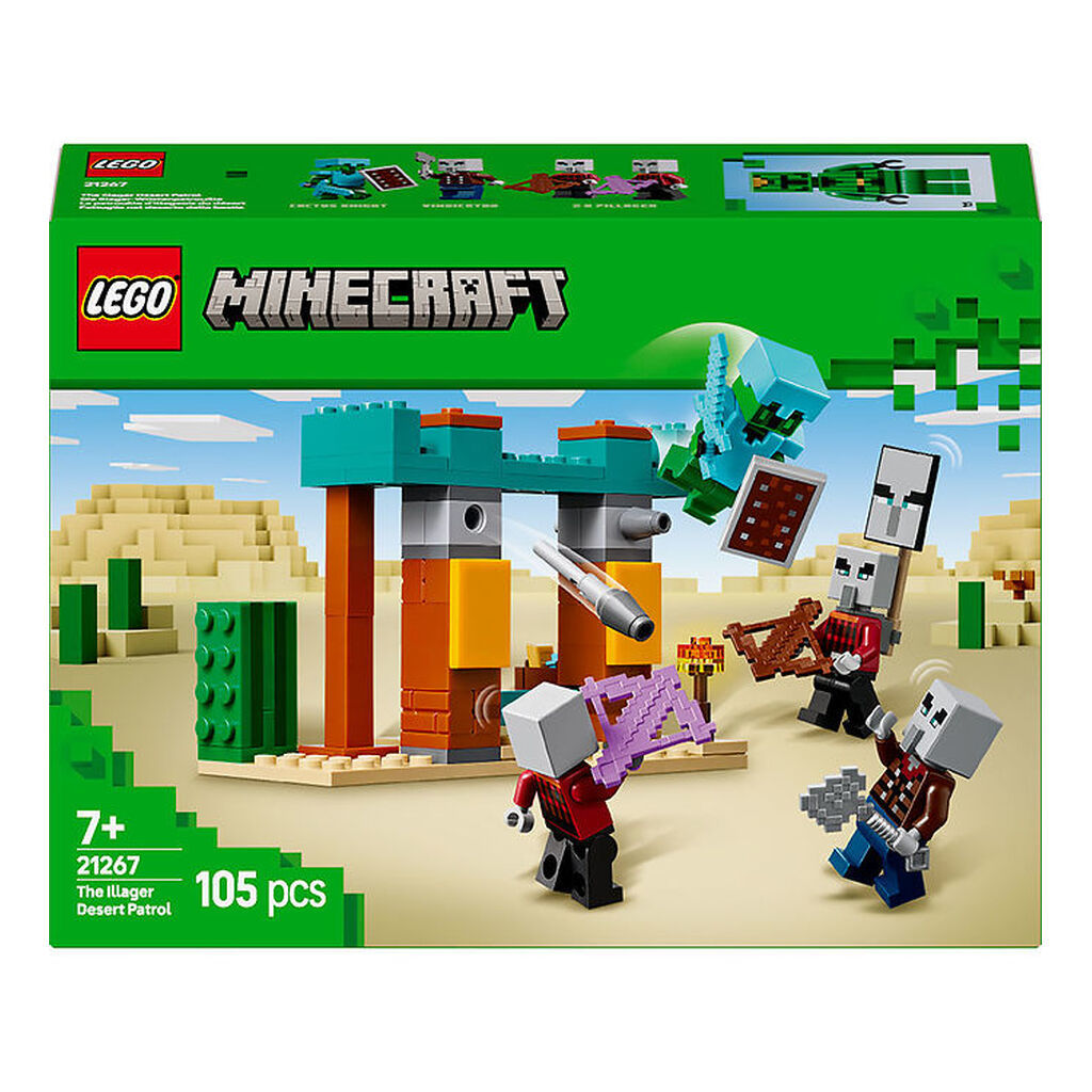 LEGOÂ® Minecraft - De Udstødtes Ørkenpatrulje 21267 - 105 Dele