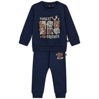 LEGOÂ® Wear Duplo Sweatsæt - LwSanyu - Mørkeblå m. Dyr