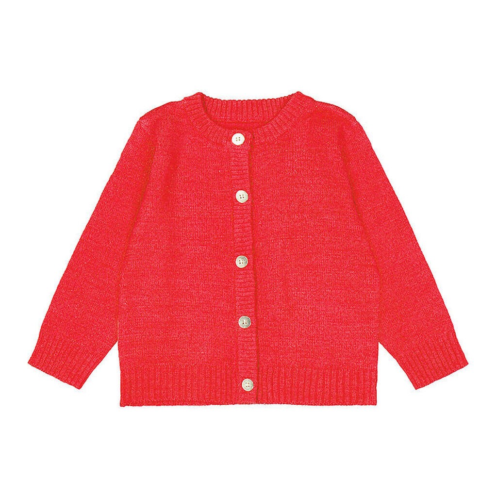 The New Siblings Cardigan - Strik - TnsKeve - Geranium m. Glimme