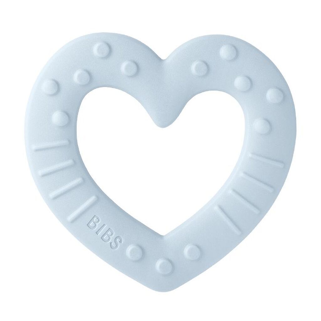 BIBS Bidering - Heart - Baby Blue