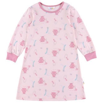 Joha Natkjole - Lyserød m. Print