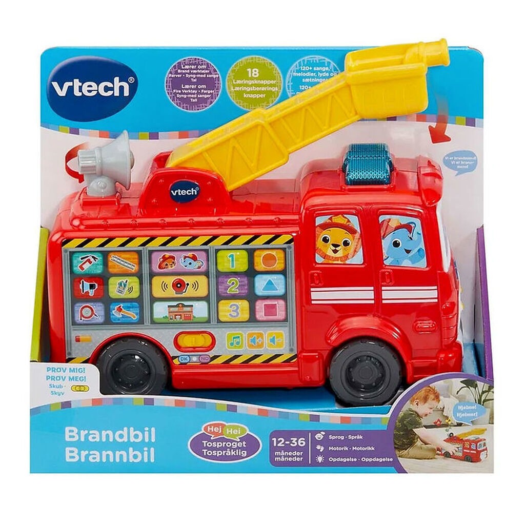 Vtech Aktivitetslegetøj m. Lys/Lyd - Brandbil - DA/NO