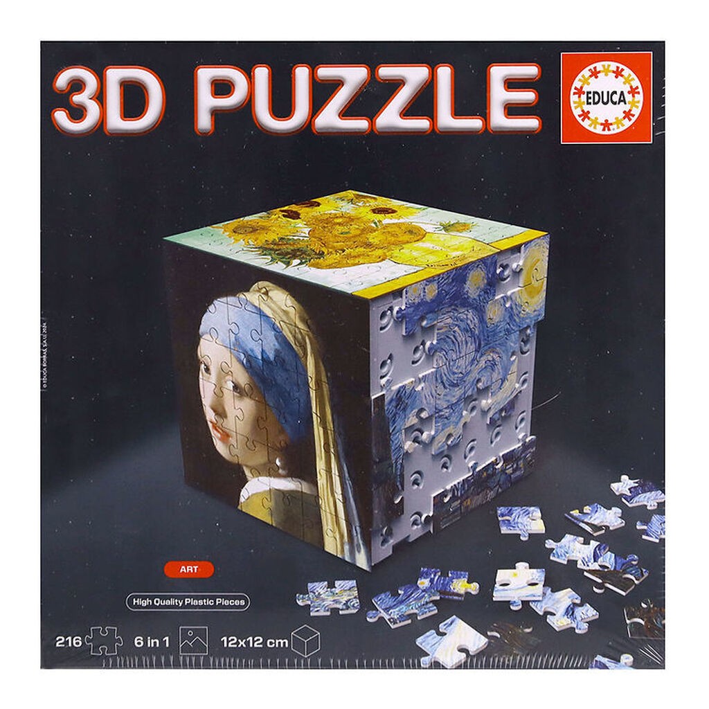 Educa 3D Puslespil - 216 Brikker - Cube Art