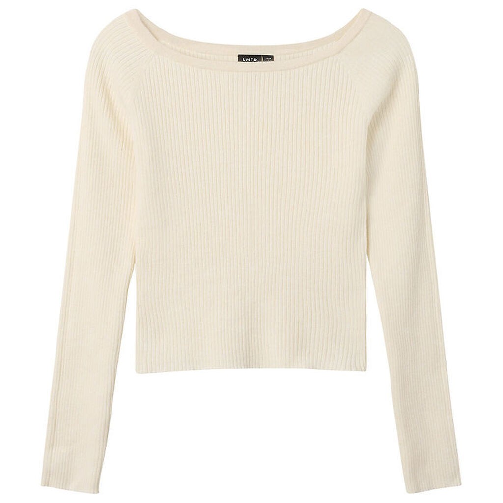LMTD Bluse - Strik - Rib - NlfLarin - Antique White