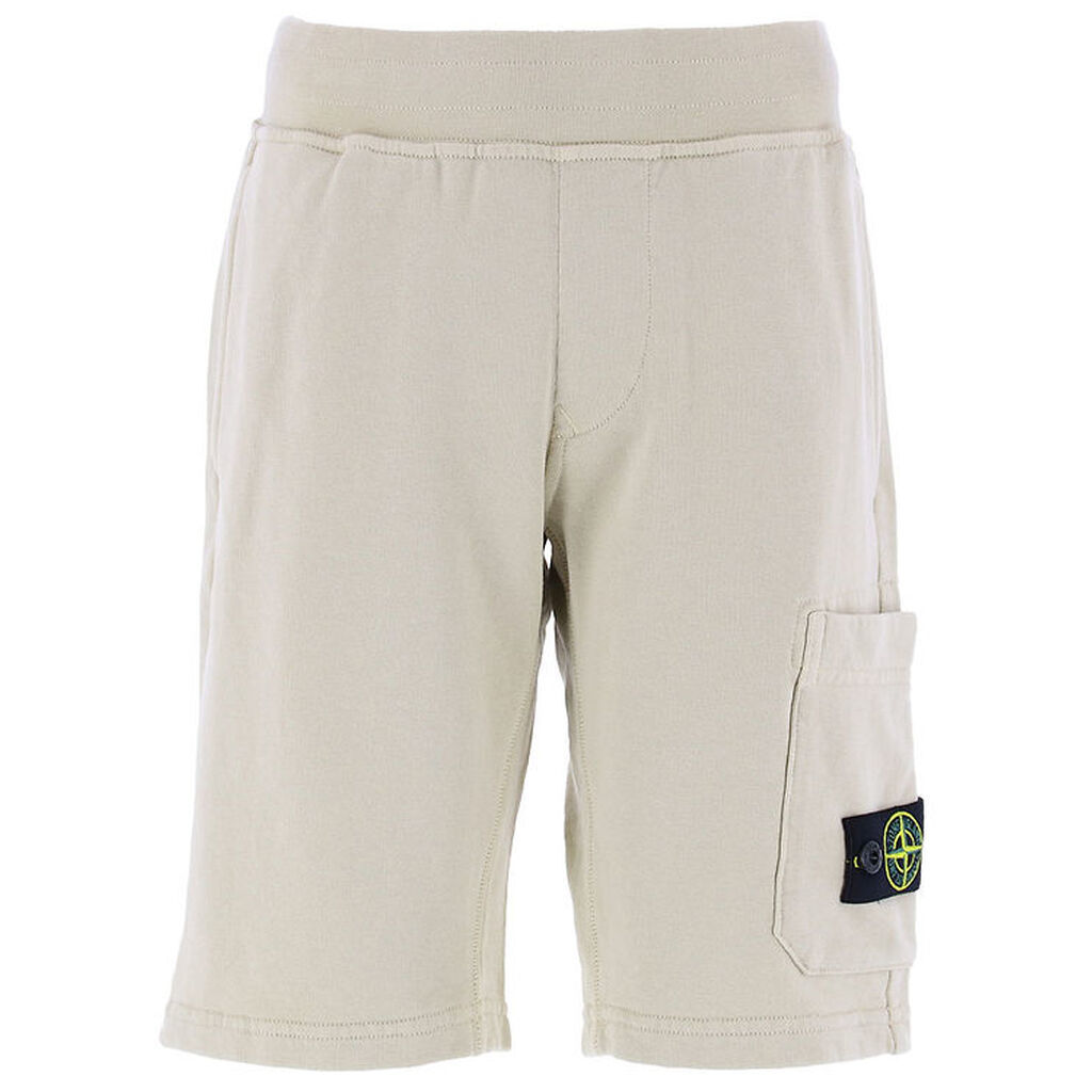 Stone Island Sweatshorts - Sand m. Logo