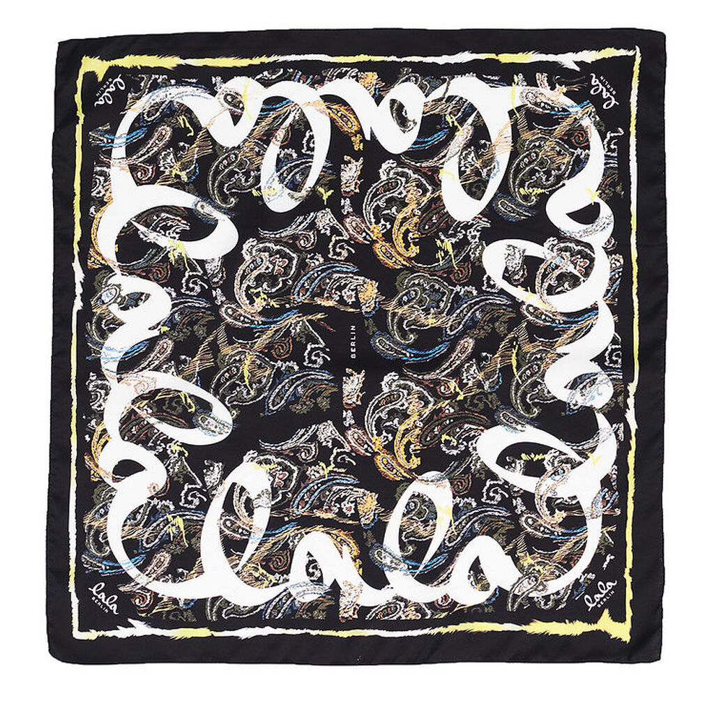 Lala Berlin Tørklæde - 50x50 - Silk Cube Ahrina - Paisley Park D