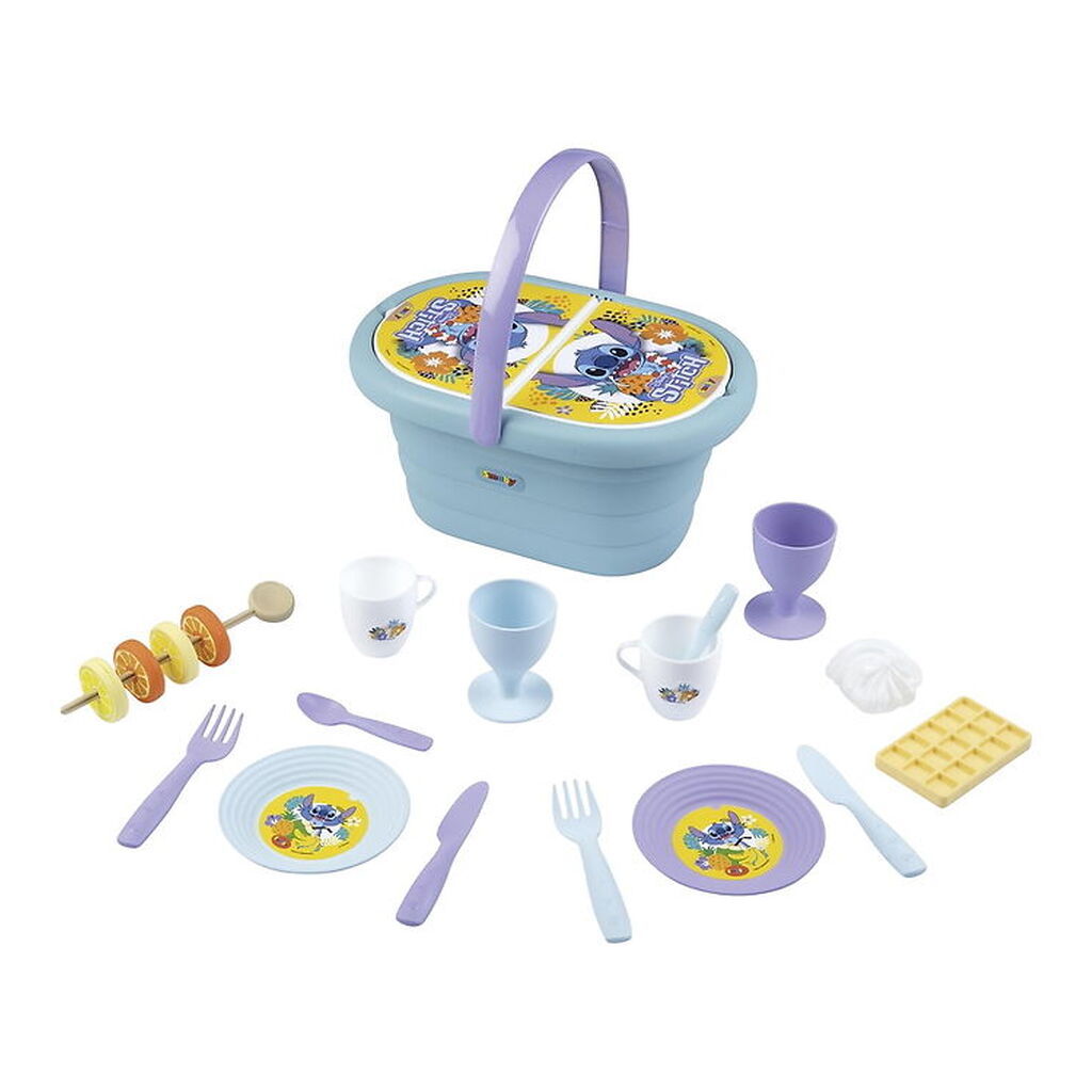 Smoby Picnickurv - 19 Dele - Stitch