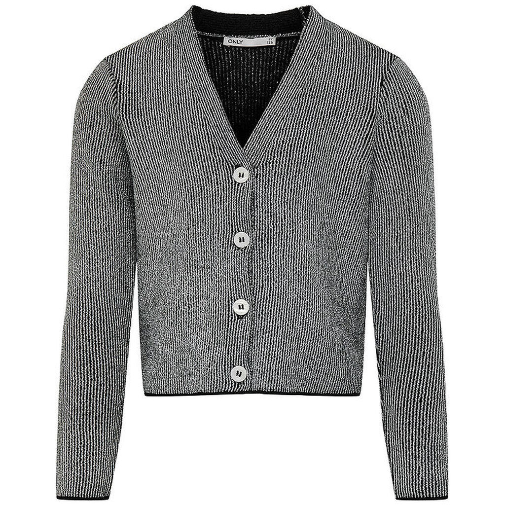 Kids Only Cardigan - KogNinna - Strik - Black/Silver Glitter