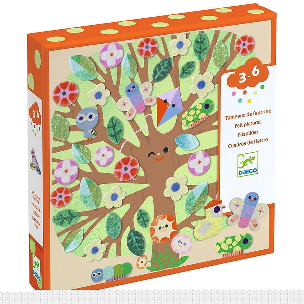 Djeco Kreasæt - Filtbilleder - Gennem Årstiderne