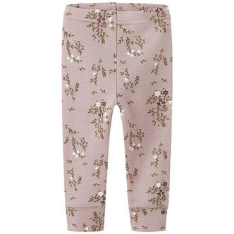 Name It Leggings - Uld - NbfWillow - Shadow Gray/Long Flower