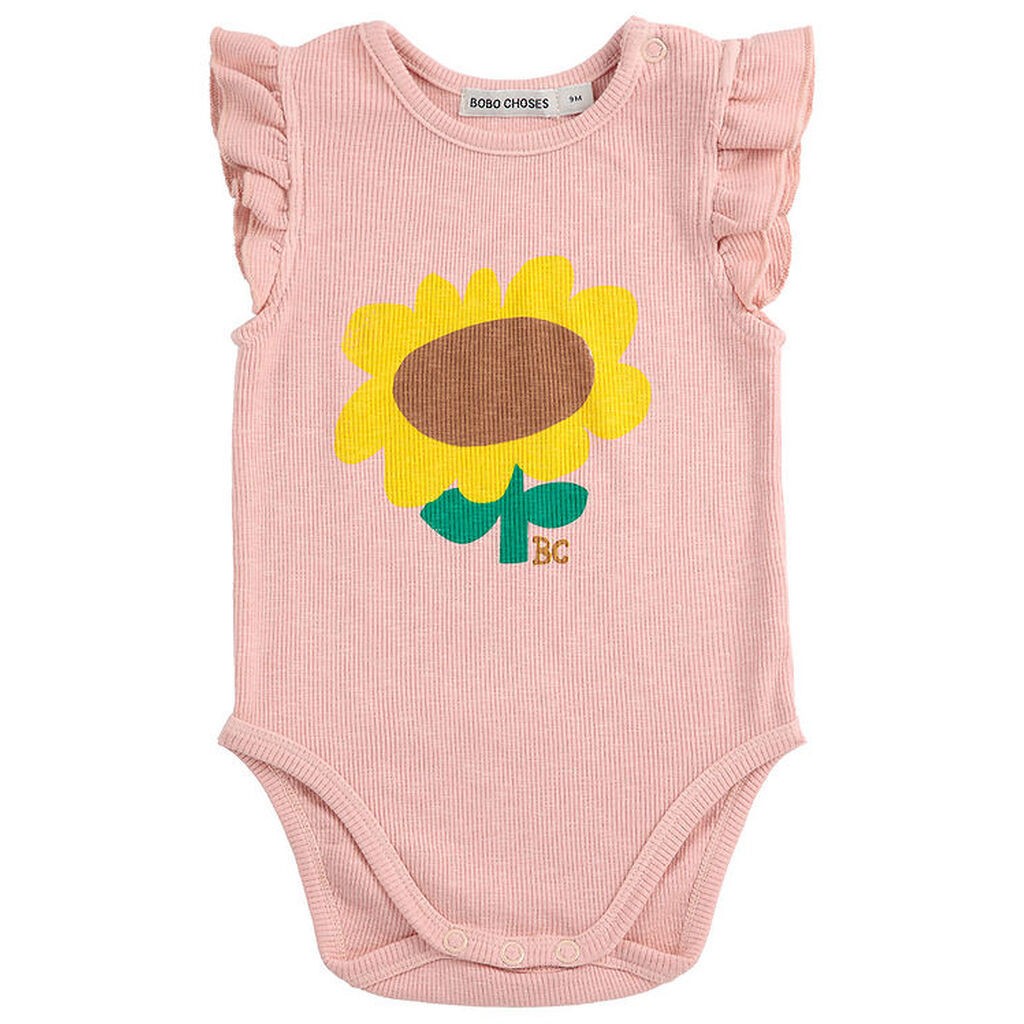 Bobo Choses Body u/æ - Rib - Sunflower - Lys pink