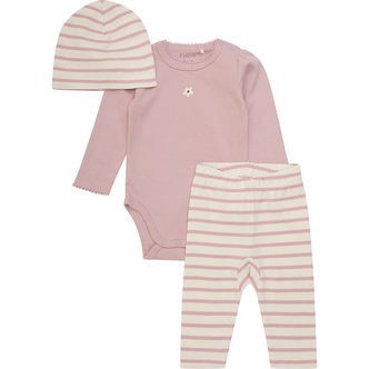 Fixoni Sæt - Leggings/Hue/Body l/æ - Shadow Gray