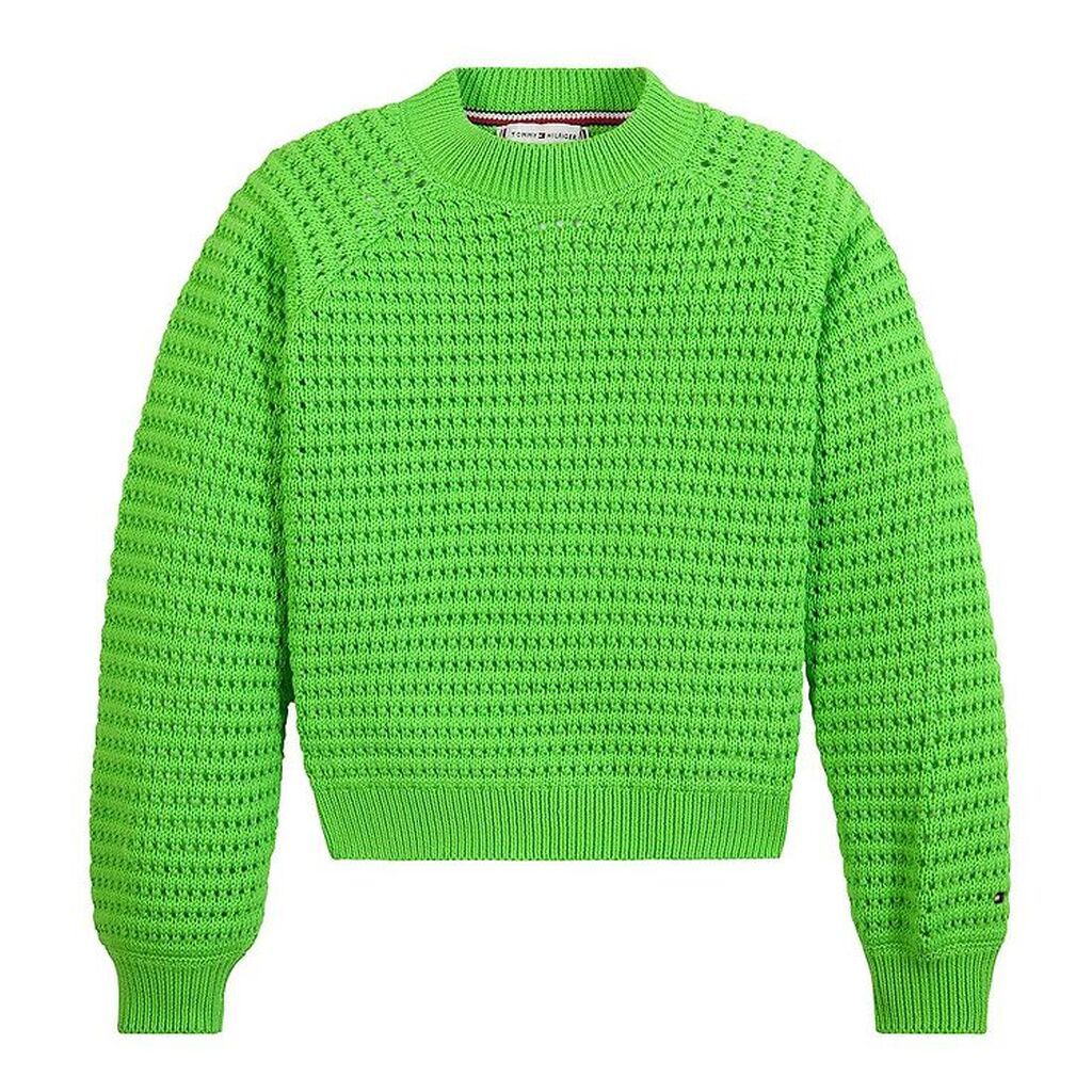 Tommy Hilfiger Bluse - Strik - Crochet - Spring Lime