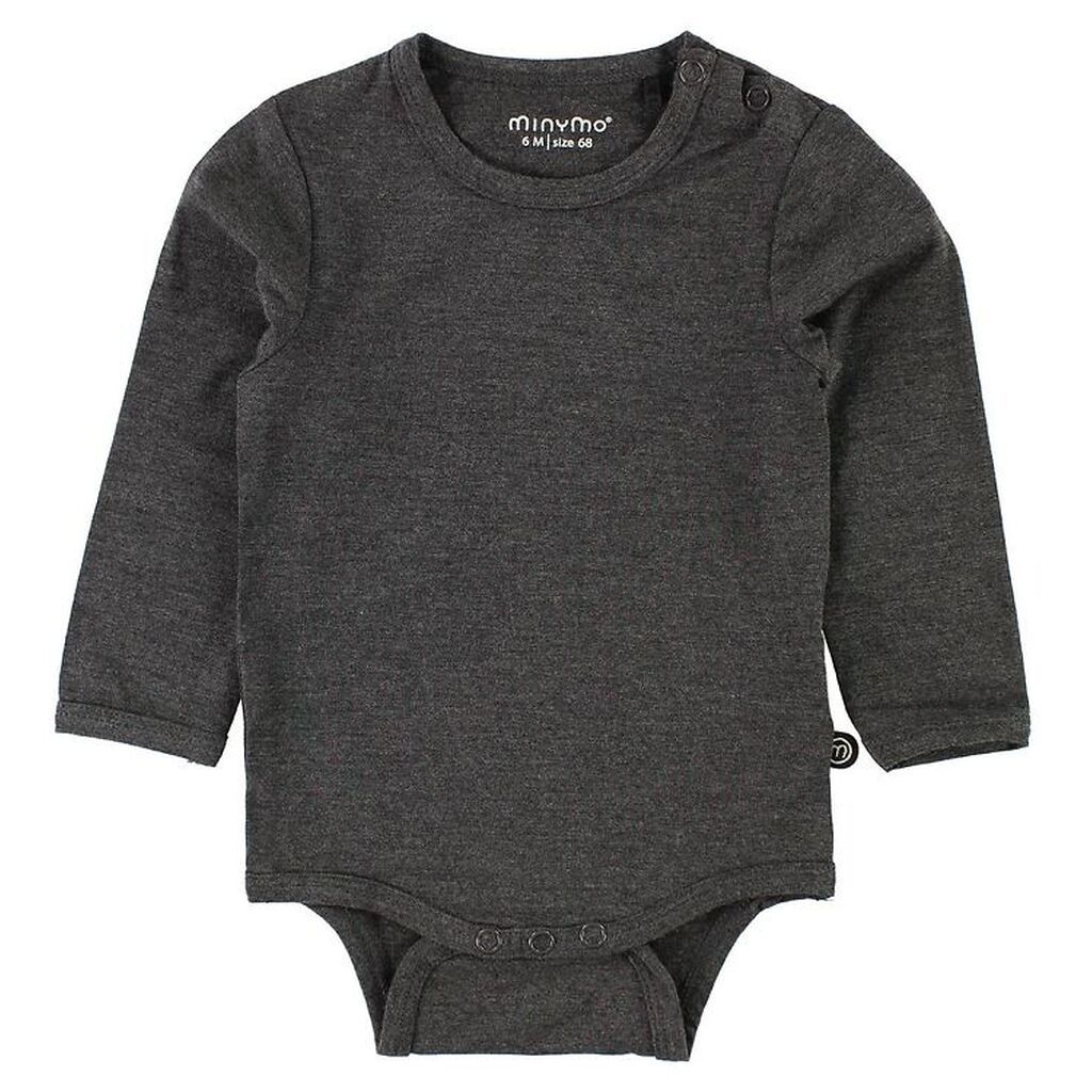 Minymo Body l/æ - Bambus - Koksgrå