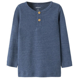 Name It Bluser - Rib - NbmKab - Vintage Indigo/Melange