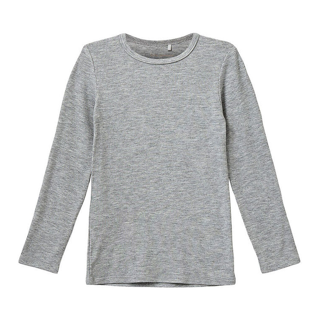 Sofie Schnoor Bluse - Rib - Petriciask - Gråmeleret