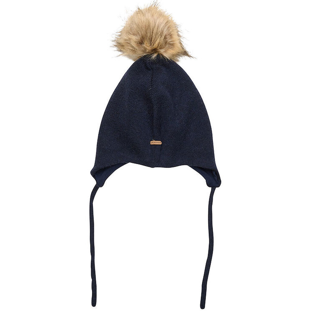 Minymo Hue - Uld/Bomuld - Parisian Night m. Imiteret Pels