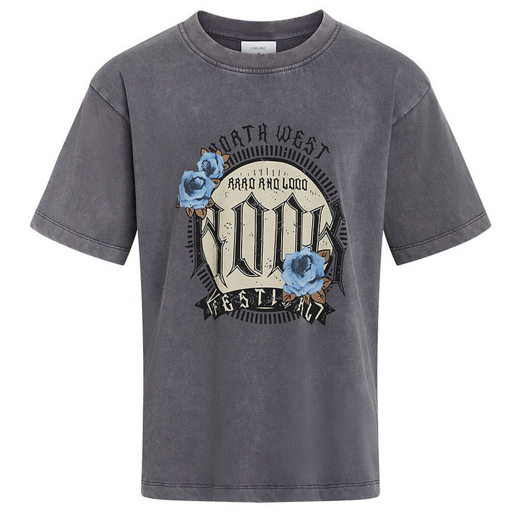 Grunt T-shirt - GrBardia - Washed Grey