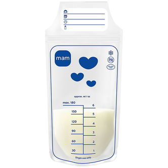 MAM Opbevaringsposer Til Modermælk - 180 ml - 25 stk.