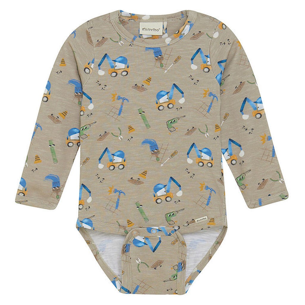 Minymo Body l/æ - Pure Cashmere m. Print