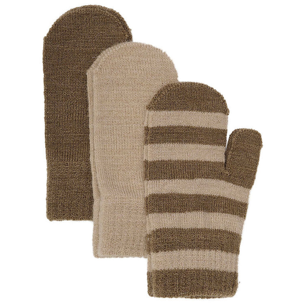 Minyno Luffer - 3-pak - Uld - Caribou