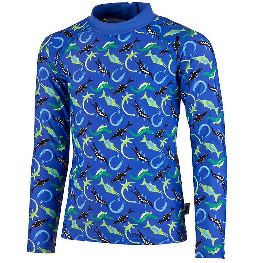 BECO Badebluse - Ocean Dinos - UV50+ - Blå