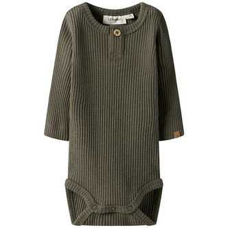 Lil' Atelier Body L/Æ - Rib - NbmRajo - Sea Turtle