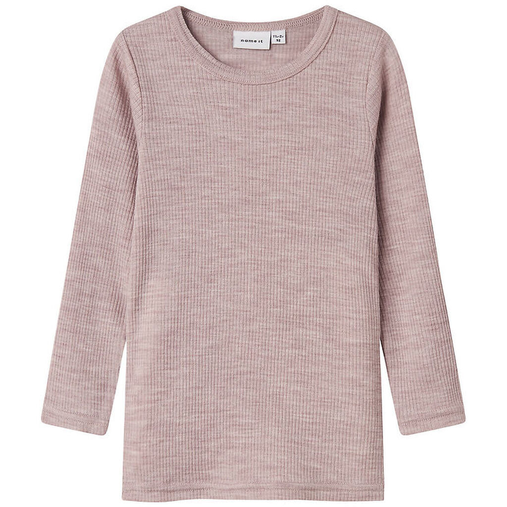 Name It Bluse - Uld - Rib - Noos - NmnWax - Shadow Gray