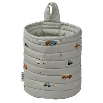 Liewood Opbevaringskurv - 18x14,5 cm - Faye - Vehicles/Dove Blue