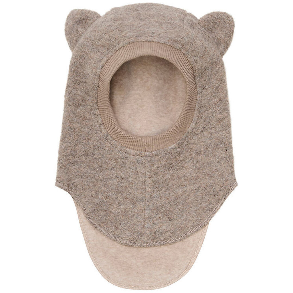 Huttelihut Elefanthue - Uld - 2-lags - Camel Melange m. Ører