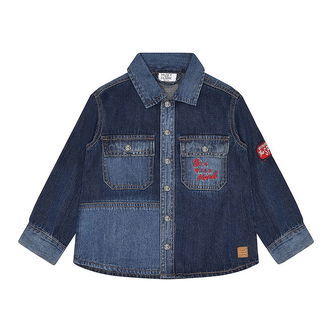 Hust and Claire Denimskjorte - Ravn - Dark blue denim