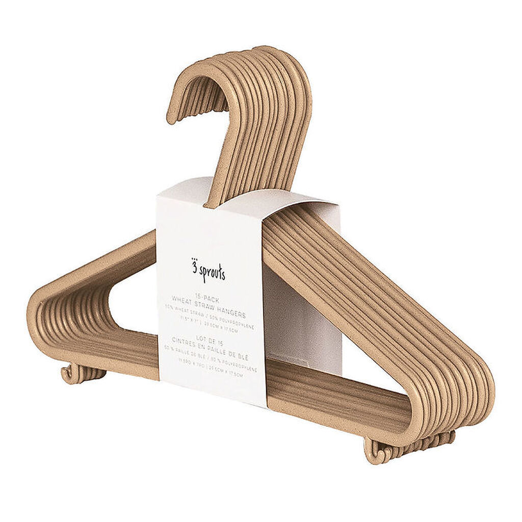 3 Sprouts Bøjle - 15-pak - 29,5 x 17,5 cm - Brun