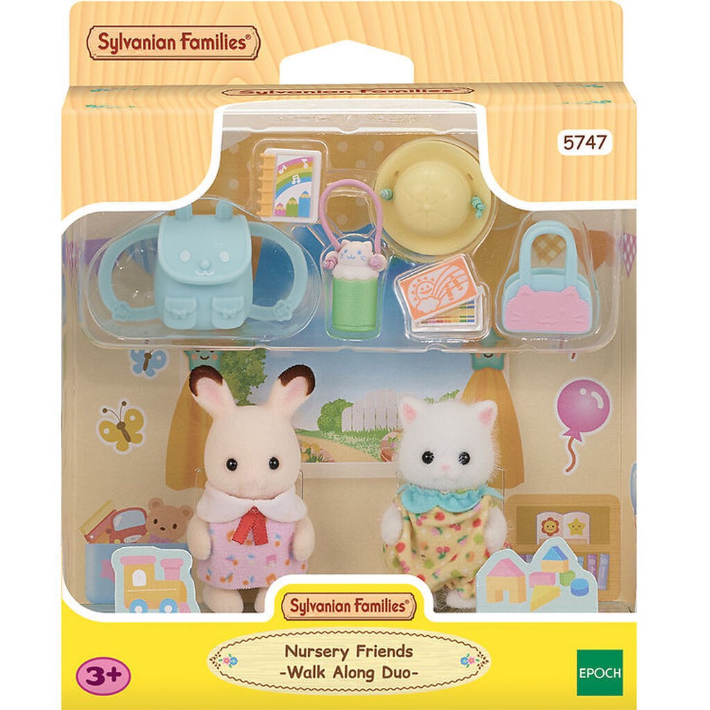 Sylvanian Families - Vuggestuevenner Walk Along Duo - 5747
