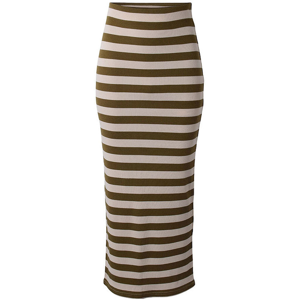 Hound Nederdel - Rib - Armygrøn/Beigestribet