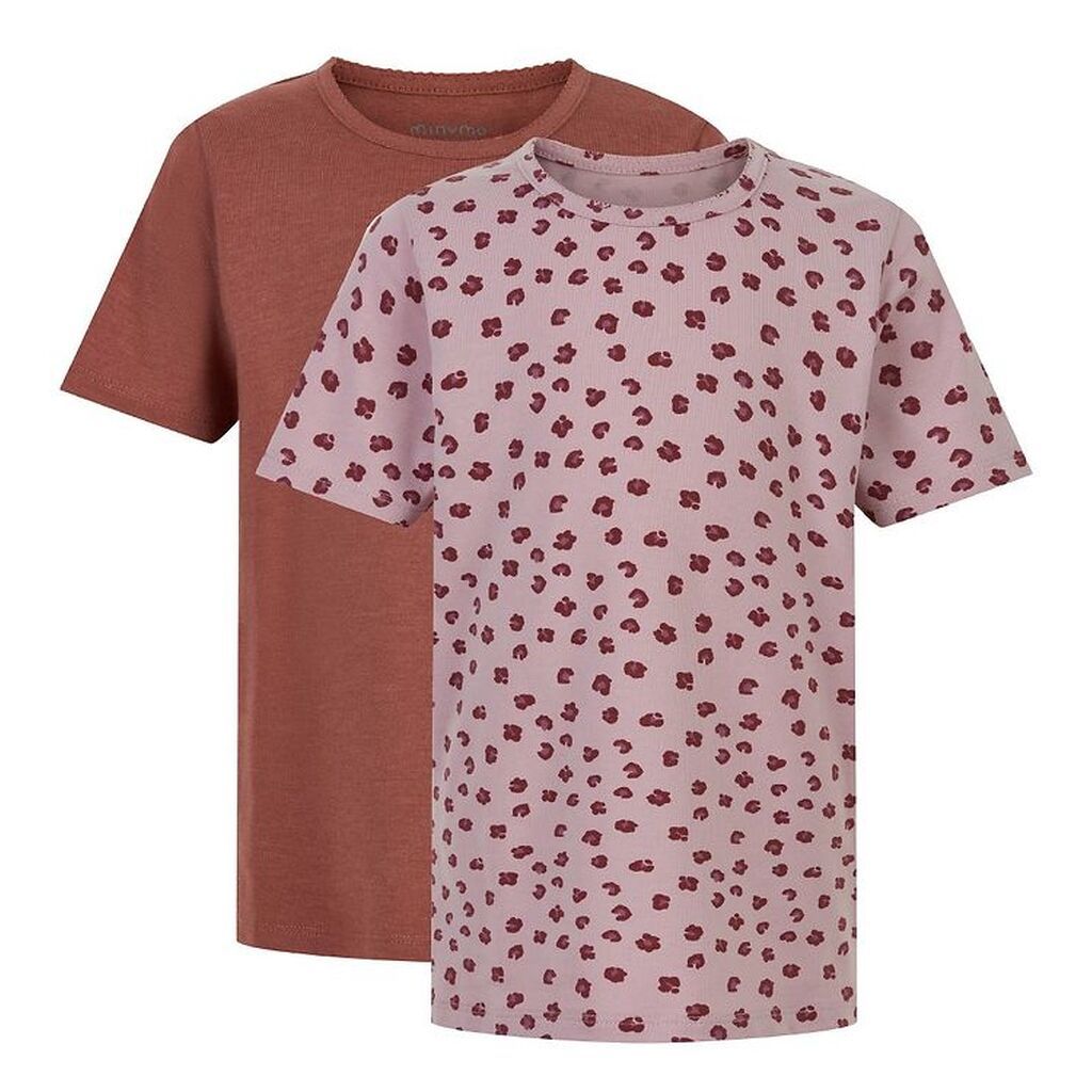 Minymo T-shirt - 2-pak - Violet Ice