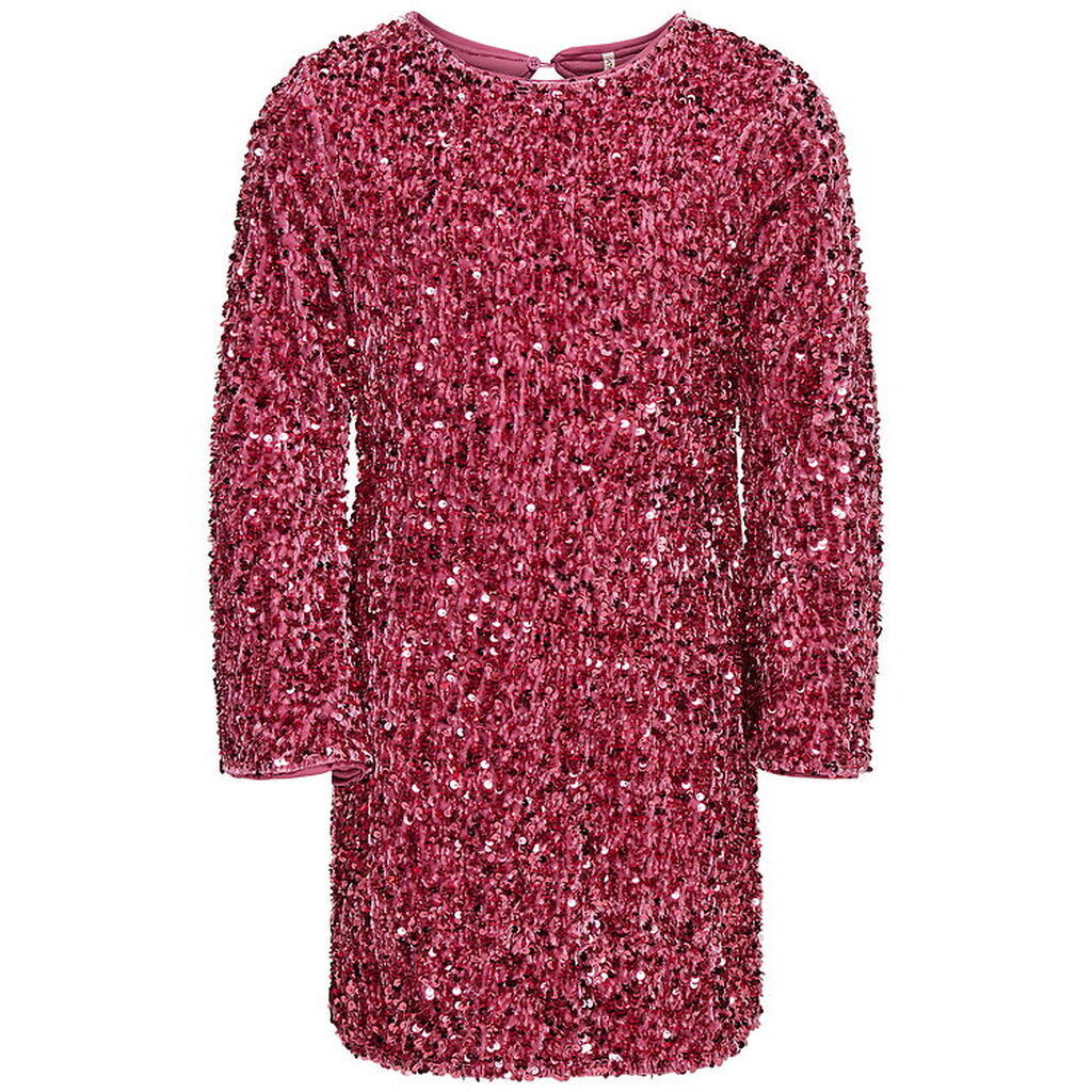 Kids Only Kjole - KogConfidence - Rose Wine m. Palietter
