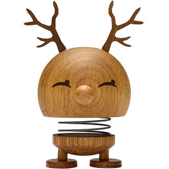 Hoptimist Reindeer Bimble - Medium - 14 cm - Oak