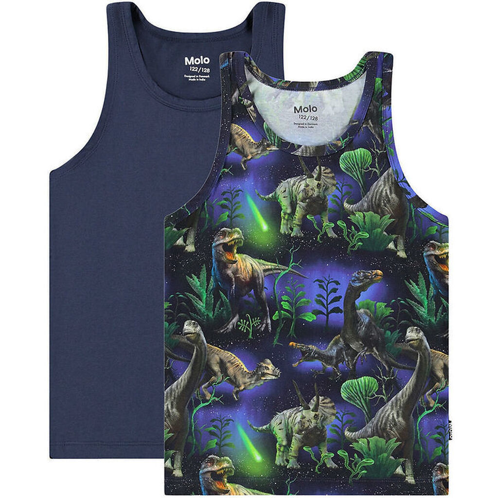 Molo Undertrøjer - Jayden - 2-pak - Dino Galaxy