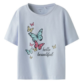 Name It T-shirt - NmfFrejane - Xenon Blue