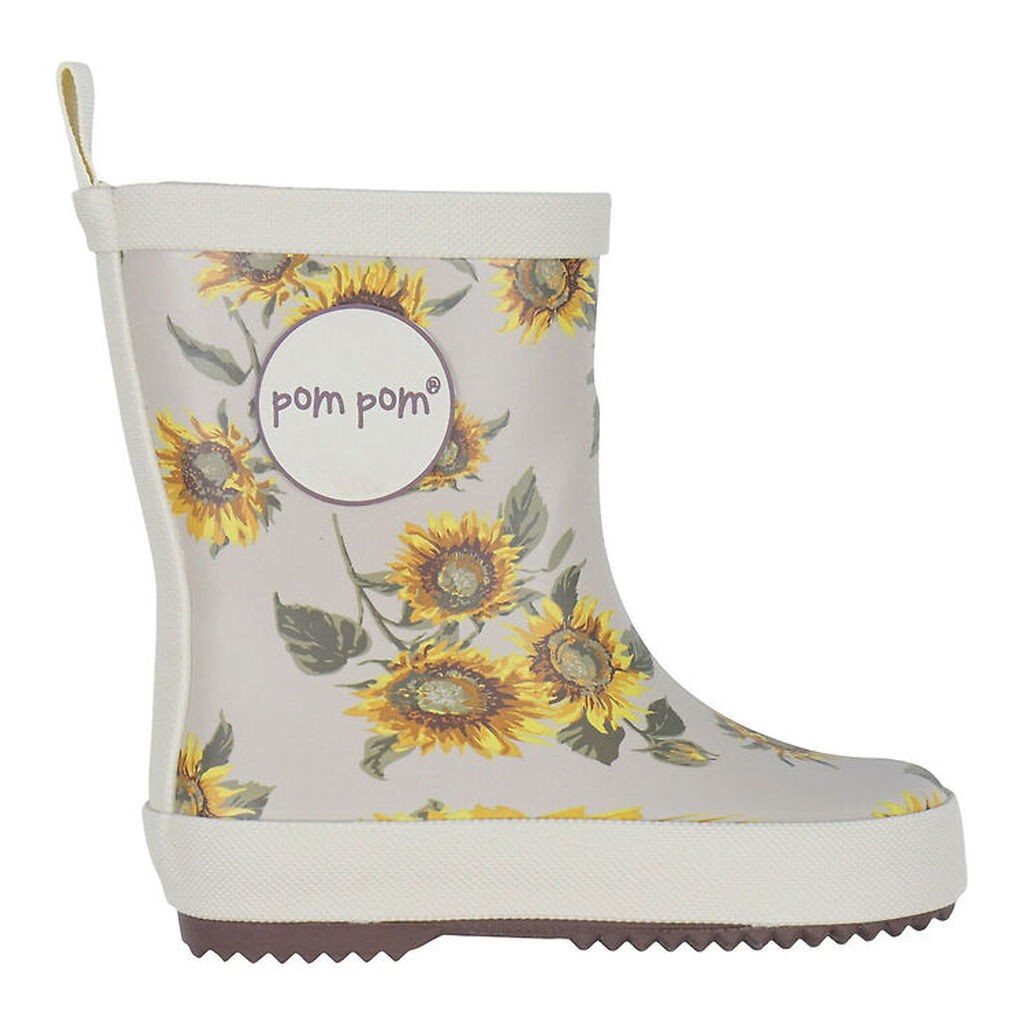 Pom Pom Gummistøvler - Sunflower