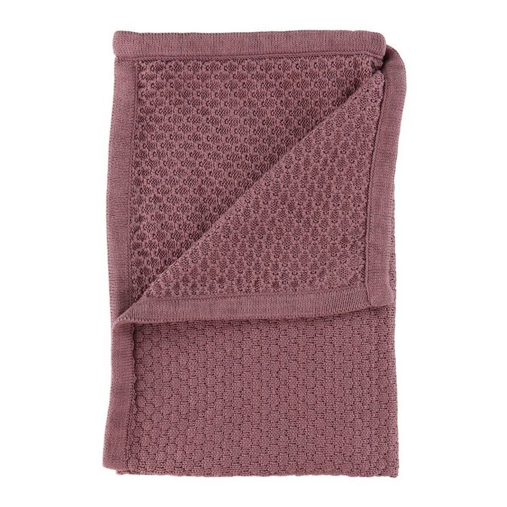 Fixoni Tæppe - Strik - 70x70 cm - Grape Shake