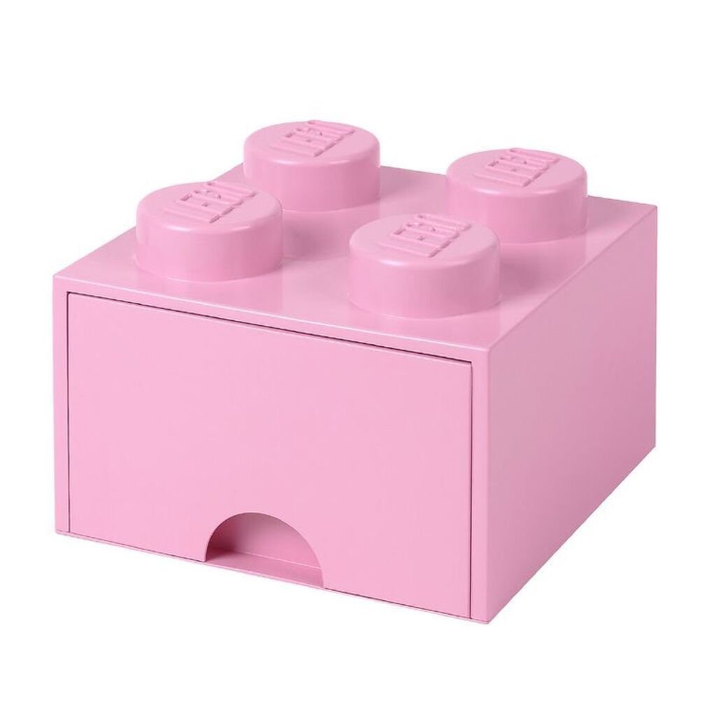 LEGOÂ® Storage Opbevaringsskuffe - 4 Knopper - 25x25x18 - Lys Lil